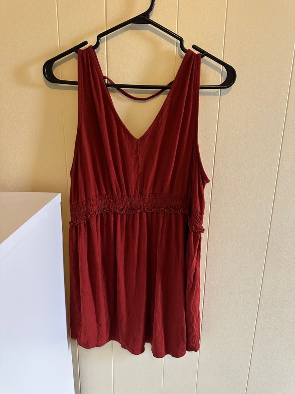 Maurices Burgundy Sleeveless V-Neck Tunic